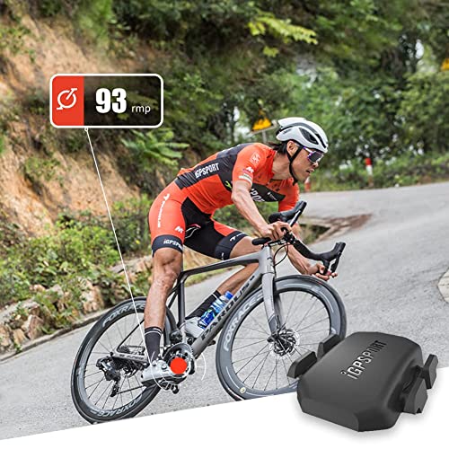 Sensor de cadencia iGPSPORT C70 Bluetooth ANT+ para ciclocomputador 6