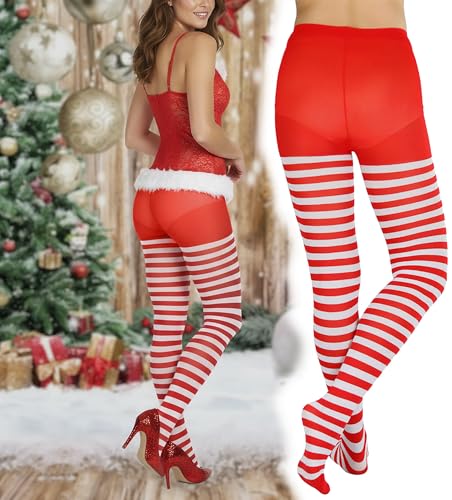 Image of ToBeInStyle Women's Nylon Horizontal Striped Tights