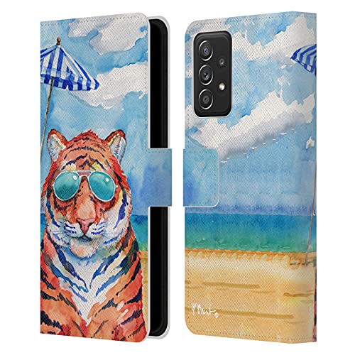 Étui portefeuille cuir Samsung A53 5G imprimé tigre