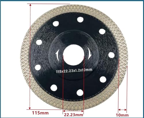 Disco de diamante para amoladora angular 115mm de baldosas y granito 2