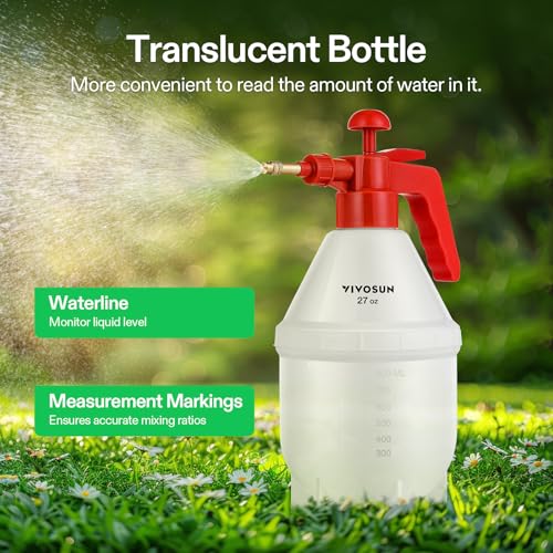 Image of VIVOSUN 27oz Pump Sprayer, Handheld Garden Water Sprayer Bottle