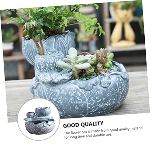 Pot de fleurs HANABASS pour aménager un petit balcon avec des succulentes - 8