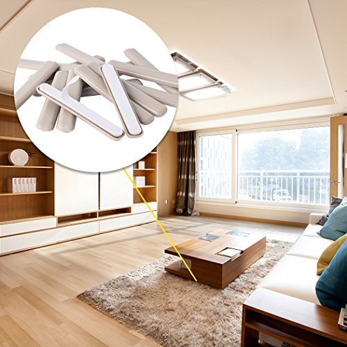 16 Pack Self-Stick Furniture Sliders Strip1/2 X 4" Furniture Sliders For Carpet Rectangular Furniture Sliders Furniture Moving Pads Heavy Duty Adhesive Strip Slider Gliders For Carpet #TOP4