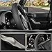 SEG Direct Car Steering Wheel Cover for F-150 Tundra Range Rover 15.5-16 inch, Black Microfiber Leather