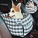 NIBESSER Siège Auto pour Chien 2 en 1, Panier Sac de Transport Voiture pour Chien et Chat Chiots Multifonctionnel Coussin et Panier pour Chien avec Crochet Attachée à la Voiture