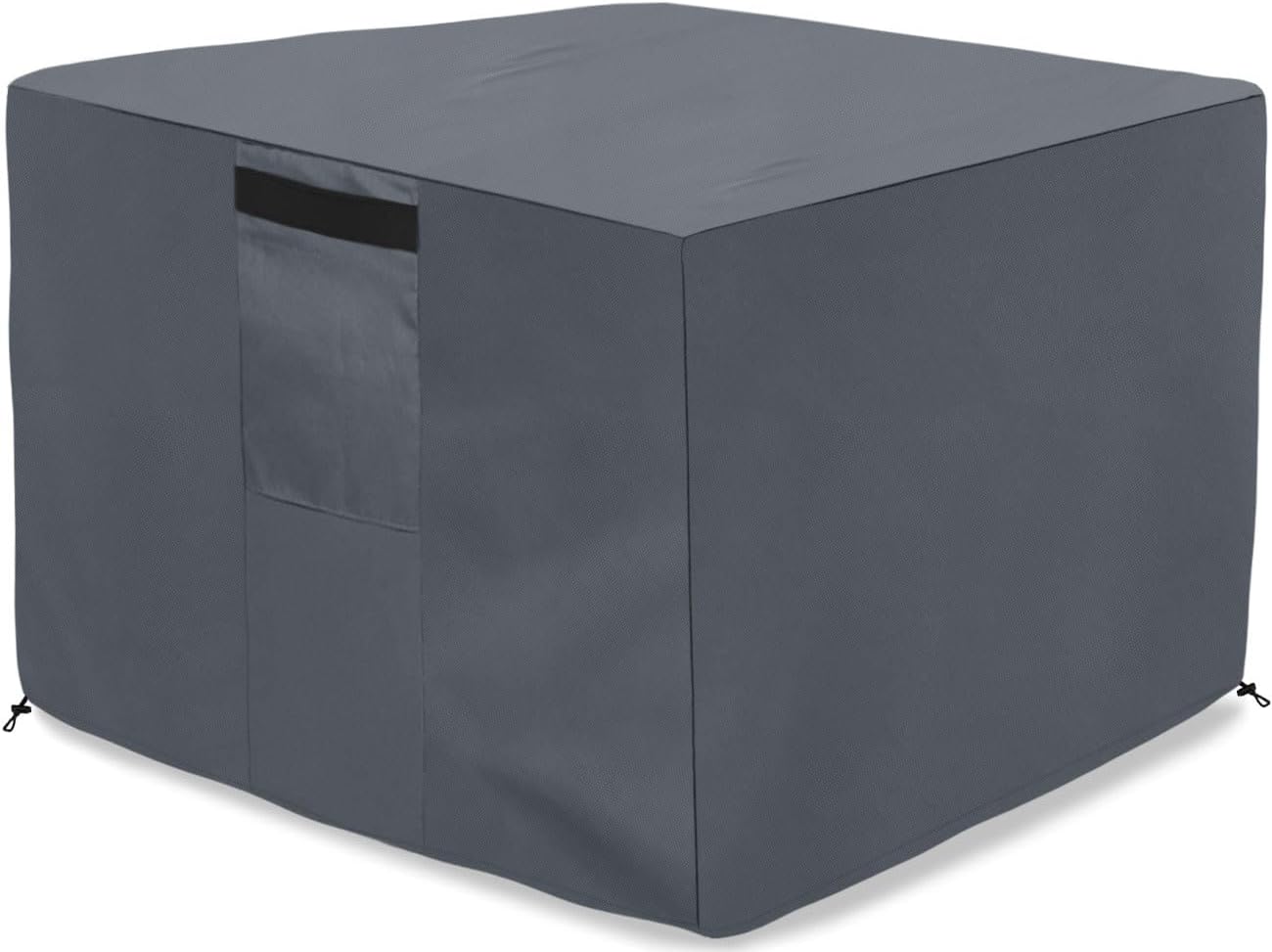 Dalema 100% Waterproof Square Outdoor Table Cover,Heavy Duty Weatherproof Square Patio Fire Pit Cover,Windproof Protective Cover For Outside Square Table (32" x 32" x 24",Grey)