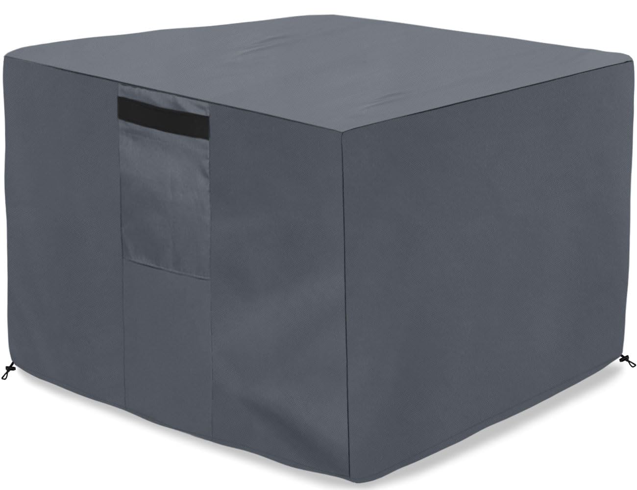 Dalema 100% Waterproof Square Outdoor Table Cover,Heavy Duty Weatherproof Square Patio Fire Pit Cover,Windproof Protective Cover For Outside Square Table (32" x 32" x 24",Grey)