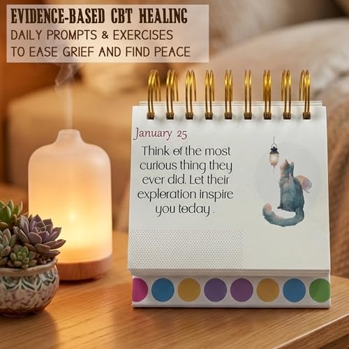 Calendrier commémoratif pour chat avec journal de deuil et TCC