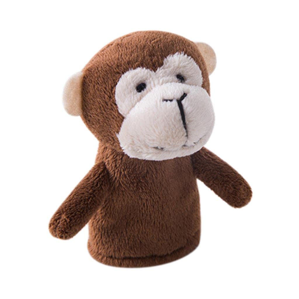 CLUB BOLLYWOOD® Cartoon Animal Finger Puppets Set Baby Educational Fingers Toys Kids Gift Dark Brown Monkey|Baby | Toys for Baby | Developmental Baby Toys|1 Piece Finger Puppet-image-41