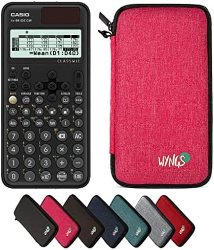 Calcuso Savings Package: Casio Graph 25 E II + Wyngs Protective Case Pink + Extended Warranty from Calcuso