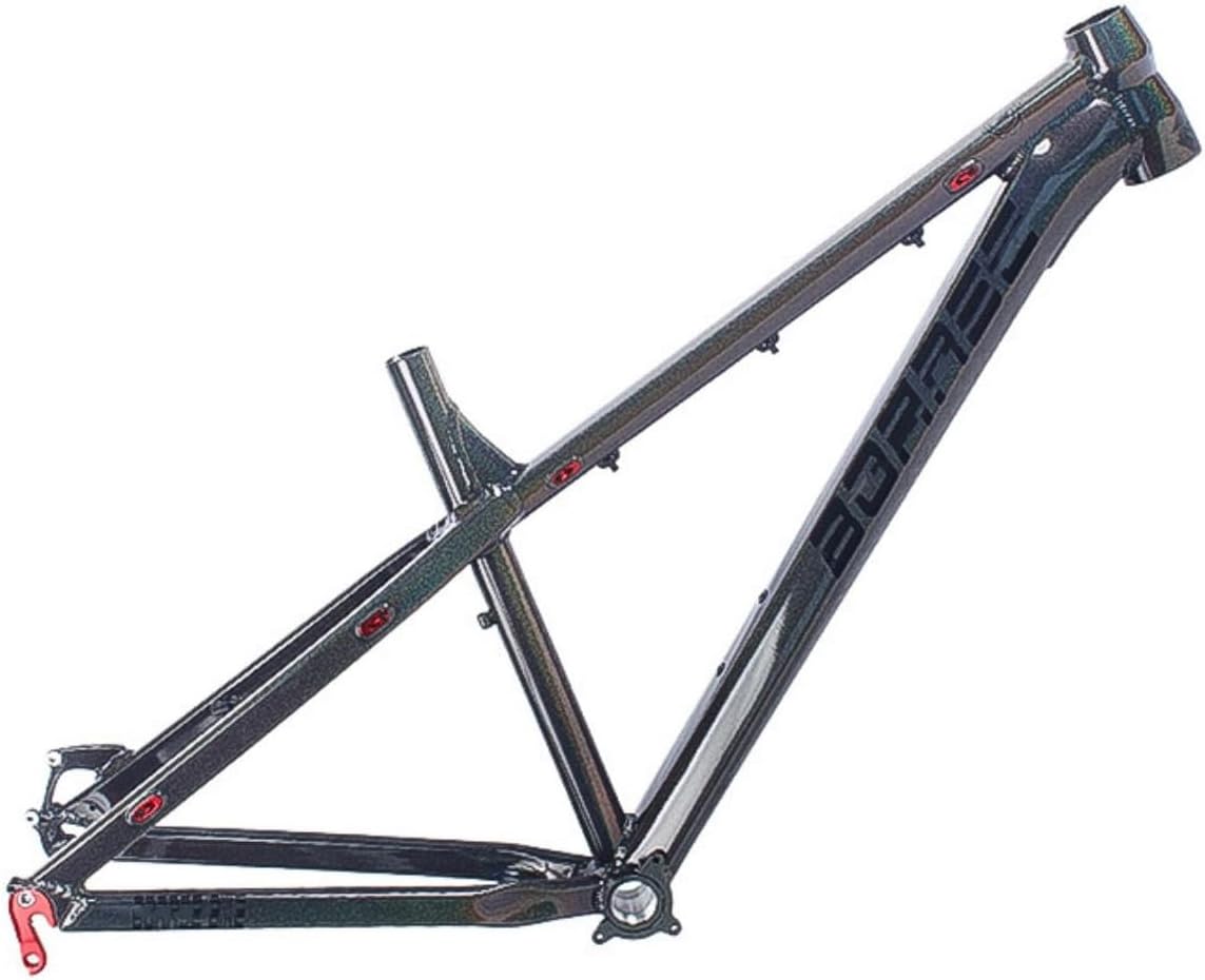 27.5-Inch Hard Tail Aluminum Alloy Mountain Bike Frame, 26 Inch Mountain Hard Frame Quick Release Frame-Aurora Color - Quick Disassembly