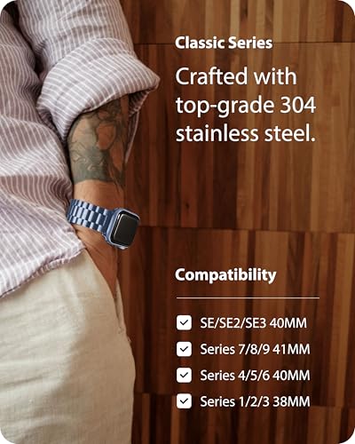 Image of Fullmosa Metal Band with Case for Apple Watch 41 /40 /38mm