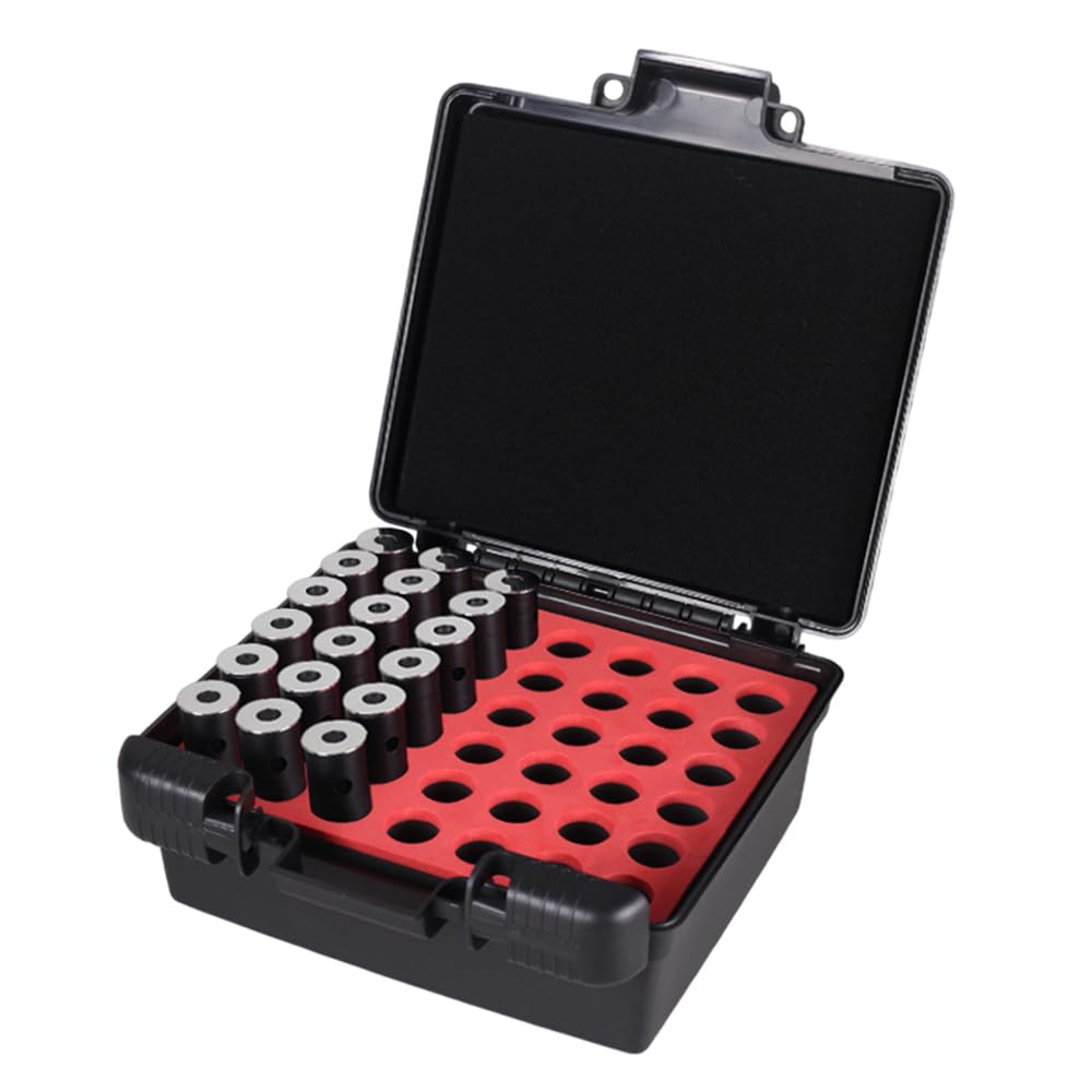 Caja de munición para Rifles, Estuche para 42 Cartuchos con Espuma amortiguadora, portamuniciones portátil para Rifles de Caza y Tiro