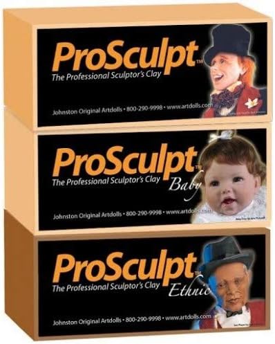 Miniatura 6 de ProSculpt- Barra de 1 libra - Beige  Arcilla polimérica de grado profesional  Arcilla para hornear en horno