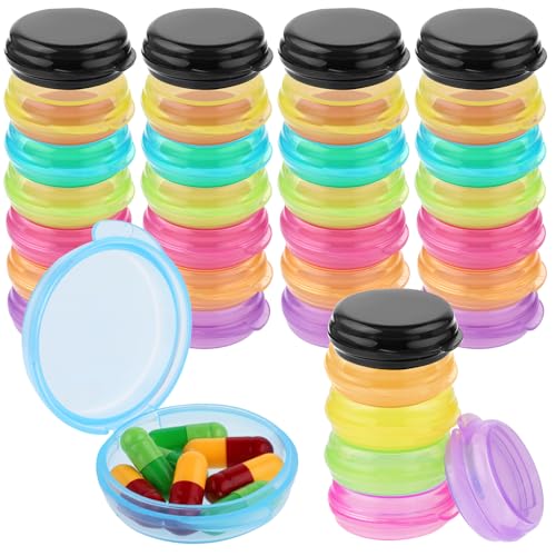 Mini piluliers de voyage colorés et conteneurs portables pour pilules et petits objets