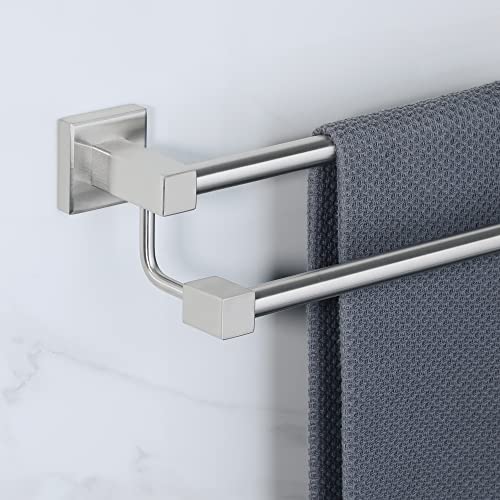Alise Bathroom Double Towel Bar Towel Hanging Rod/Rail Storage Wall Mount 25-Inch Towel Rack Holder,Gjls7600-Ls Sus304 Stainless Steel Brushed Nickel #TOP4