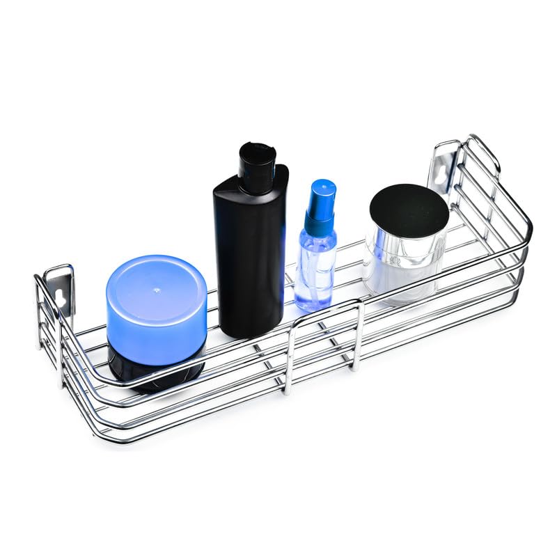 MOTIQO Stainless Steel Bathroom Shelf for Wall, Bathroom Rack, Wall Mount Rack for Kitchen, Bathroom Accessories and Organizer (Silver,15X5 Inches) Pack-1 (B0C59DYH72) Amazon Price History, Amazon Price Tracker