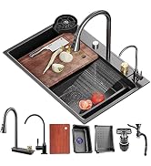 Kitchen Sink Flying rain Waterfall Stainless Steel Undermount Kitchen Sink Drop In Kitchen Sink S...
