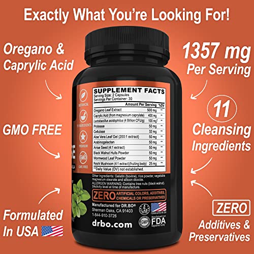 Cranberry Concentrate Candi Cleanse Detox - Uti & Anti Overgrowth Supplements For Women & Men For Urinary Tract Health & Bladder Control Strength - Oral Oregano Balance Probiotic Cleanser Support #TOP6