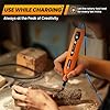 HARDELL Cordless Rotary Tool Kit with 69 Accessories - 5-Speed Mini Power Tool, USB Rechargeable for Drilling, Sanding, Polishing, Engraving (DIY & Crafts)