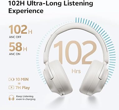 QCY H3S Over Ear Bluetooth Headphones