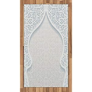 ABAKUHAUS Lichtblauw Tapijt, Perzisch, vlak Geweven Vloerkleed voor Woonkamer, Slaapkamer, Eetkamer, 80 x 150 cm…