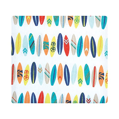 Image of Hudson Baby Unisex Baby Cotton Flannel Receiving Blankets Bundle, Surfer Dude, One Size