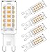 Produktbild AGOTD 5 Pack 4W G9 LED Lamp, 400 Lumens, 2700k Warm White No Flickering LED Bulbs, Replacement 40W G9 Halogen Bulb, Non Dimmable 360 Degree Angle