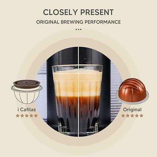 Miniatura 6 de 2 discos de café reutilizables recargables para cápsulas VERTUOLINA y VERTUO, compatibles con cápsulas NESPRESSO VERTUOLINE & VERTUO, 2 DISCOS