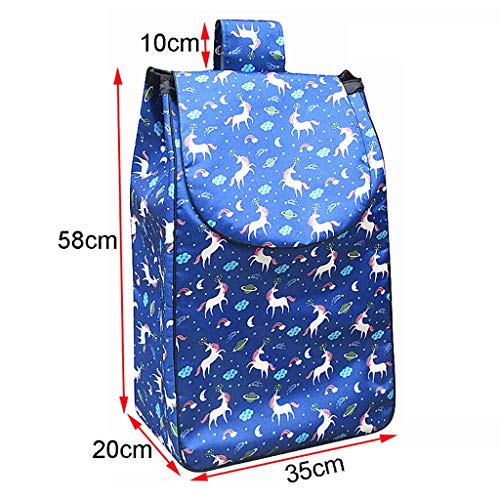 Einkaufswagen-Ersatztasche, 40 l, perfekt für Lebensmitteleinkäufe, einfach anzubringen und zu entfernen, robustes und wasserdichtes Design für Komfort – Bild 3