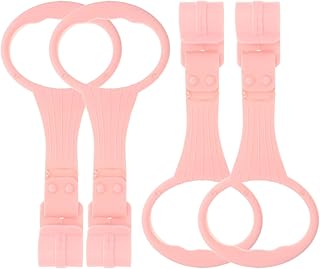 DOITOOL Baby Pull up Rings for Playpen 4Pcs Toddler Walking Training Handles for Standing Safety and Strength Exercise