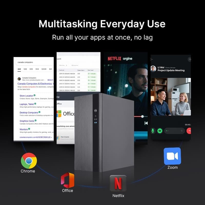 iCan iSmart Home PC demonstrating multitasking capabilities