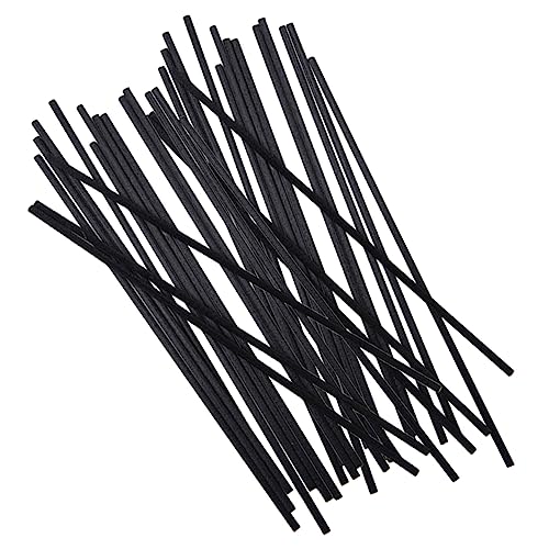 HOLIDYOYO 100 Piezas Varillas Difusoras de Aromaterapia Negras Reemplazables y Convenientes para Difusores de Aroma Hogar y Oficina