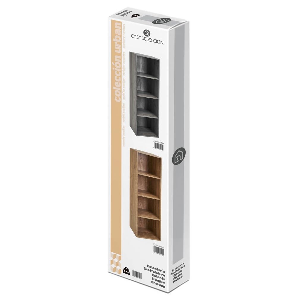 LOLAhome Estantería Librería Cubo 4 Estantes Blanco 147x60 Cm - Mueble Almacenaje Para Salón, Dormitorio Y Despacho