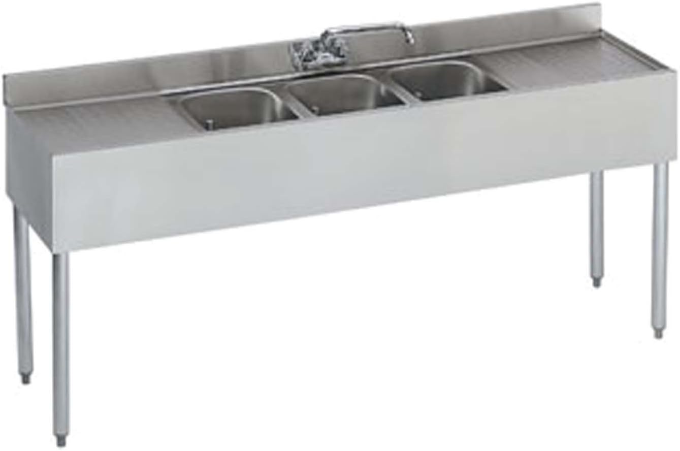 Krowne 3-Compartment Bar Sink 18" X 72" (1863C)