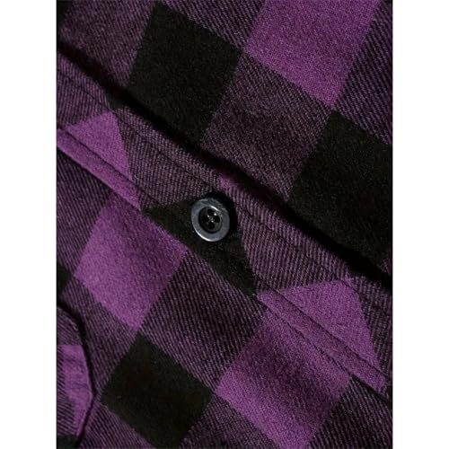 Aryapyper Men's Shirt Plaid Hoodie Long Sleeve Stylish Hooded Fall Casual Button Down Western Shirts with Flat Pocket3