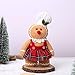VISTABLUE Christmas Gingerbread Stuffed Animals, Soft Gingerbread Plush Toys Gingerbread Man Pillow Stuffed Gingerbread Man Plush Christmas Plush Toys, Christmas Party Home Decoration (Women's Style)