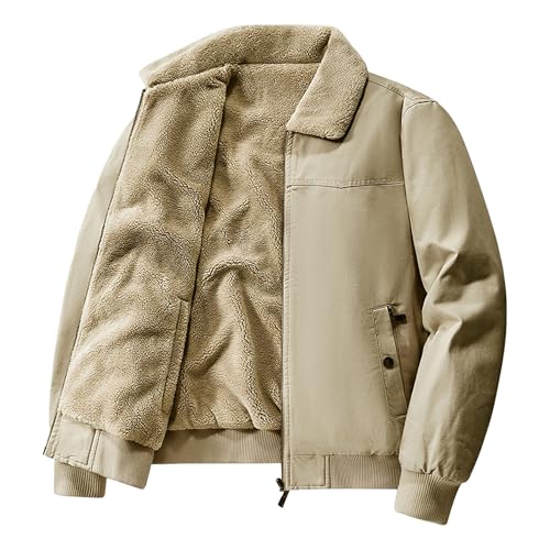 Veste d'hiver homme épaisse DGKaxiyaHM contre le froid en coton et polaire