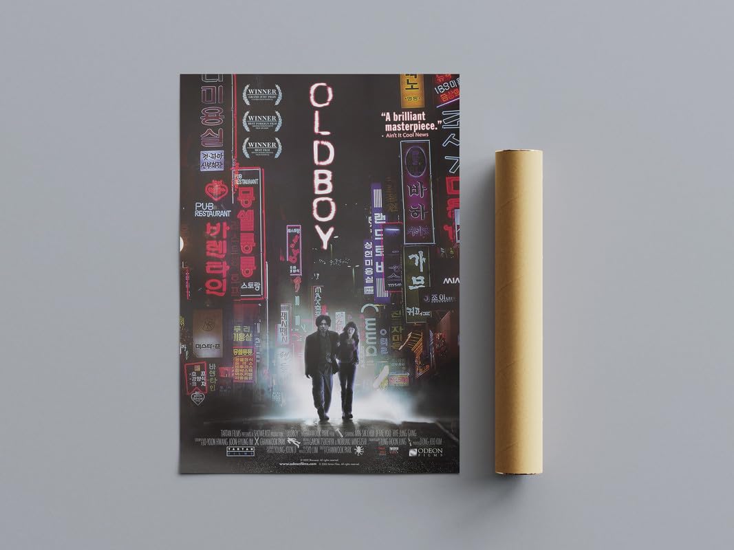 Pixie Posters Multi Colour Cult Classic Movie Posters Oldboy Wall Art (A3 Size 29.7Cmx42cm)