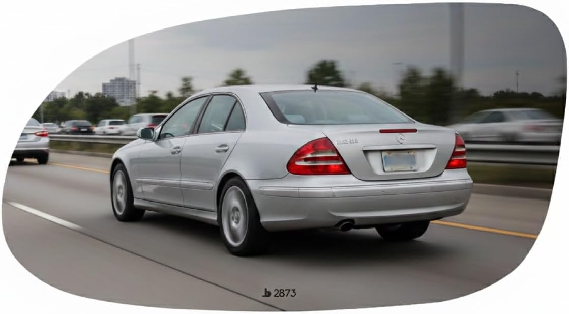 Convex Passenger Side Mirror Replacement Glass for 2006-2009 MERCEDES-BENZ CLK350