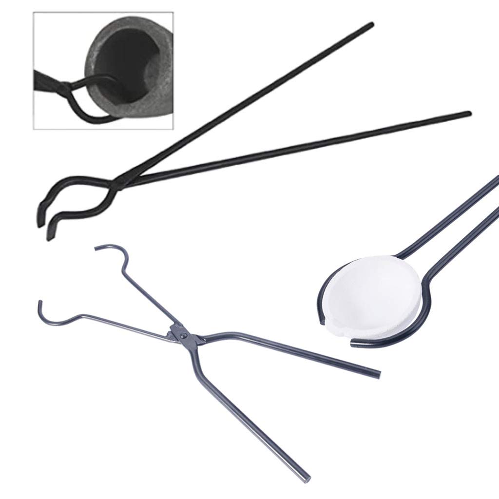 Crucible Tong Clay Professional Grade Crucible Metal Refining Casting Tool Crucible Plier Clamp Laboratory