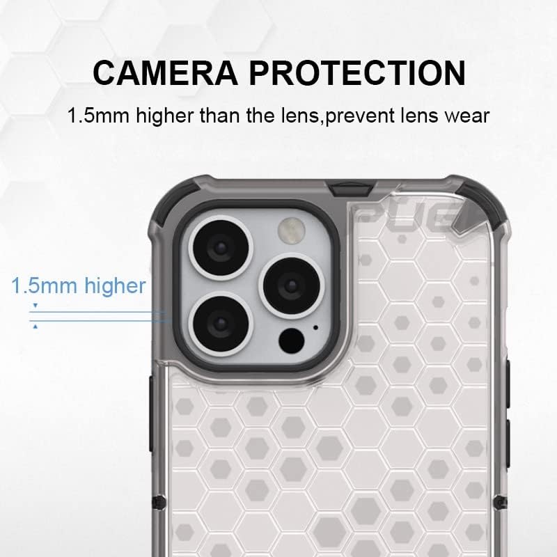 Image of Prime Retail Hard PC Back Case Cover for iPhone 13 Pro Max Anti Slip Ultra Thin Shockproof Reinforced Corners (Transparent)