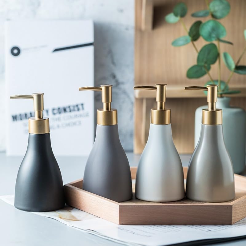 Kitchen Soap Dispenser Soap Dispenser Simple Hand Soap Shower Gel Bottle Shampoo Water Bottle Lotion Press Bottle Hotel Club Press Bathroom Soap Dispenser(D)