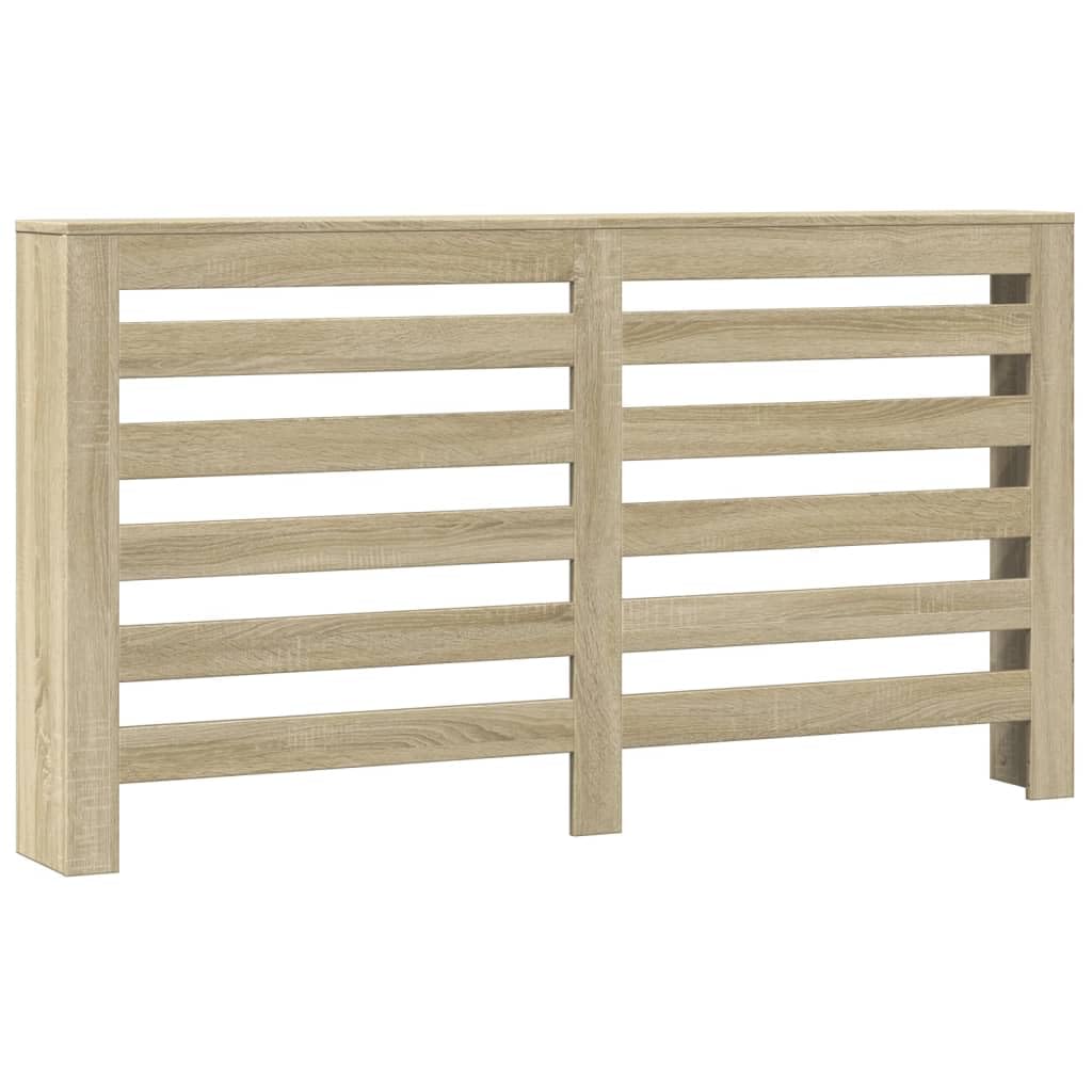 vidaXL Radiator Cover Sonoma Oak 149 x 20 x 82 cm Engineered Wood