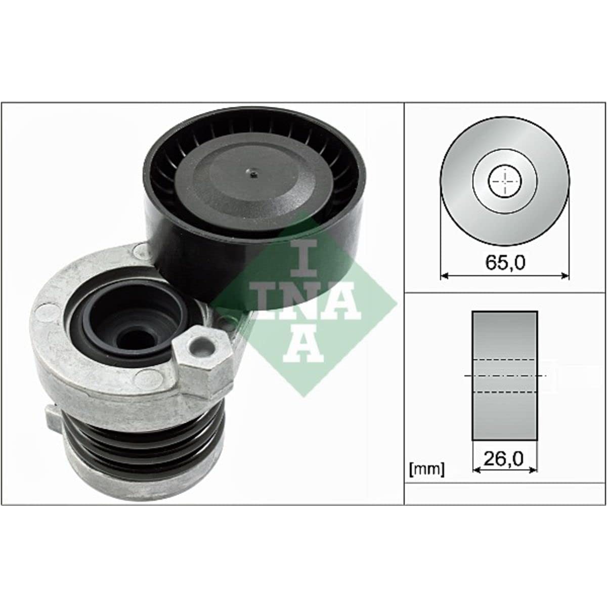 INA 534 0551 10 Brazo tensor correa poli V
