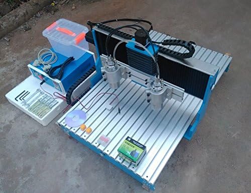 GOWE Double spindle 3 axis cnc router CNC engraving machine with linear guide rail