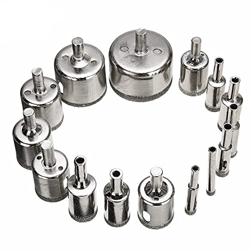 Juego de brocas recubiertas de diamante 6mm-50mm 15 piezas miniatura 3