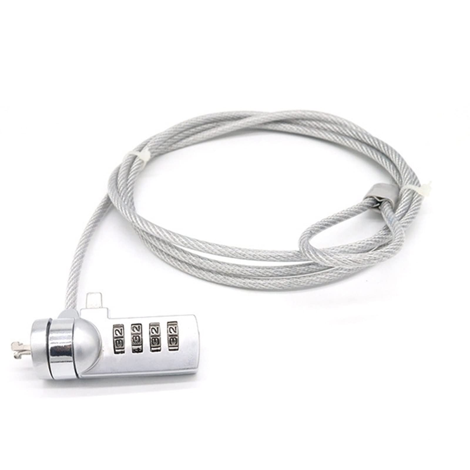 NVSFZGIYG Chain Lock 4 Digit Password Notebook Laptop Computer Security Cable for PC Anti-Theft keyless Entry Door