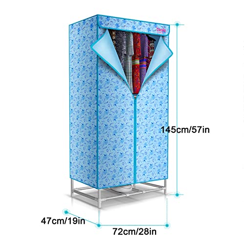 900 W droger Slim droger 10 kg warm drogende elektrische kast energie-efficiënt kerstcadeau (kleur: paars) - Image 3