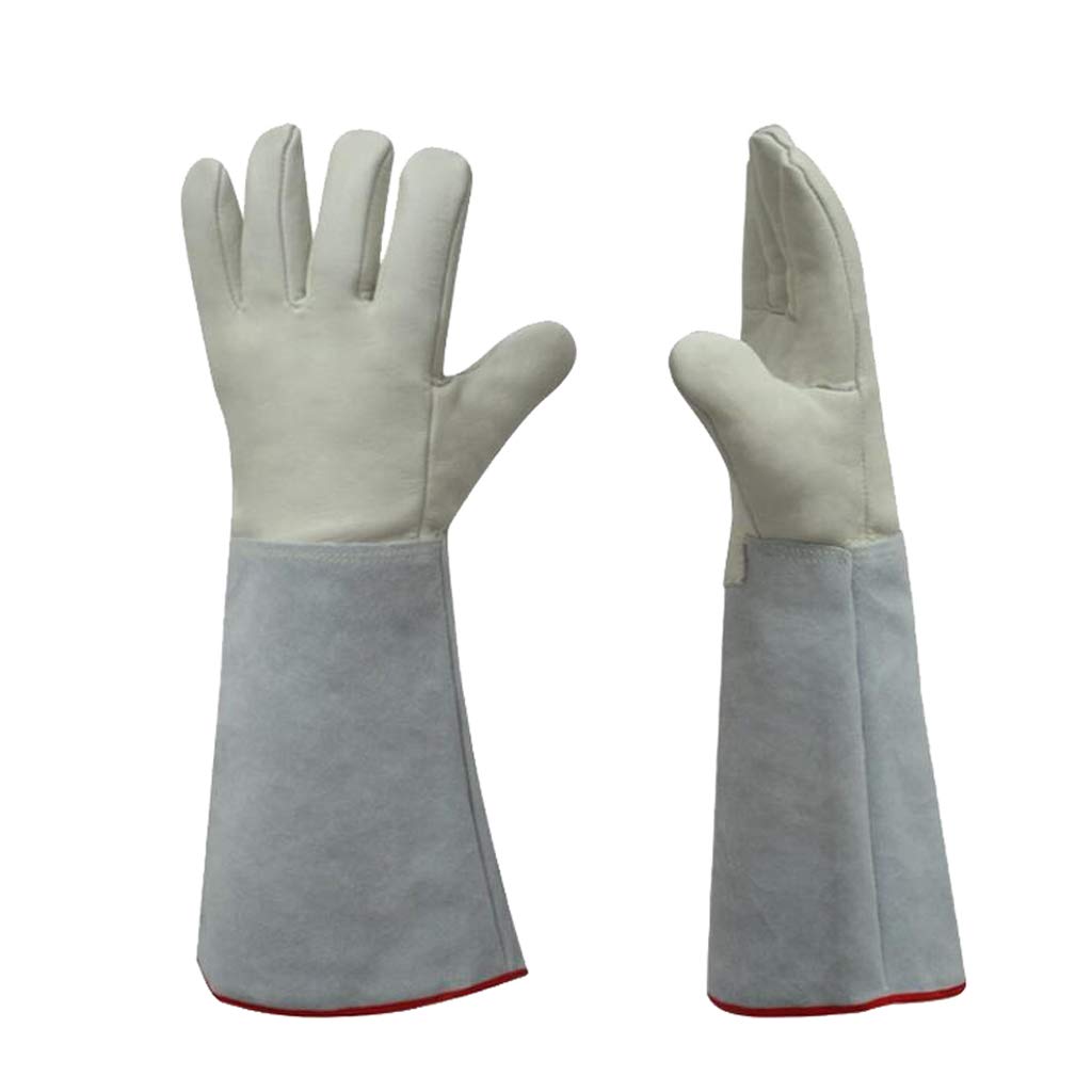 Gantelets de Travail de Jardinage, Gants de Travail, congélateur isolé en Cuir for Temps Froid, Grand Travail -36 cm